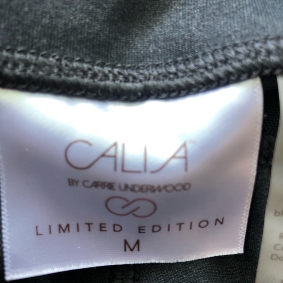 CALIA by Carrie Underwood Leggings, Gray with white lace accidents, Size M - Picture 2 of 2